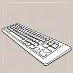 Portable electric keyboard image